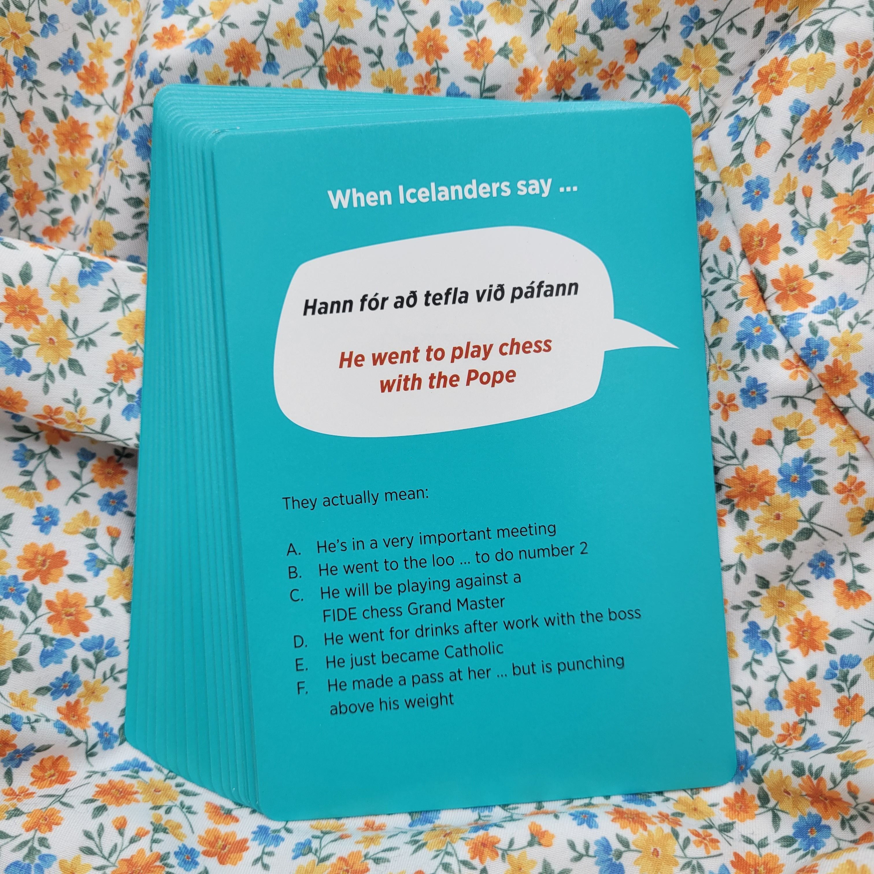 Speak like the Locals. Fun party game