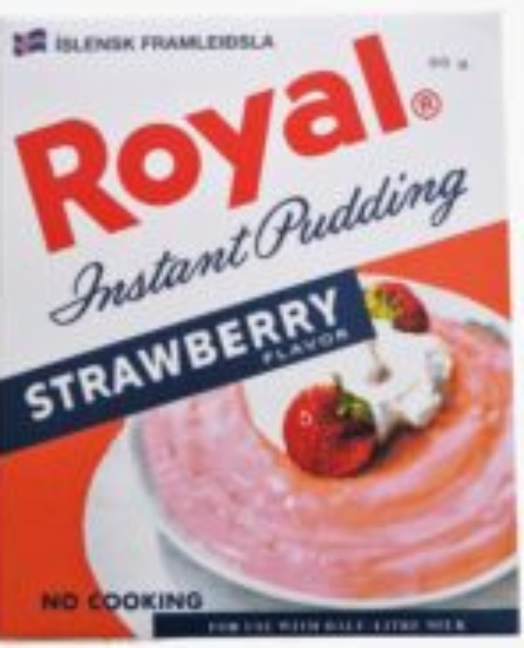 Royal strawberry pudding 90 gr