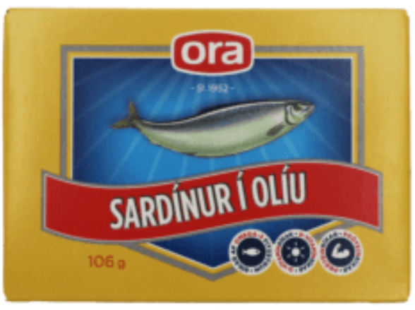 Sardines in oil / Sardínur í olíu 106 gr