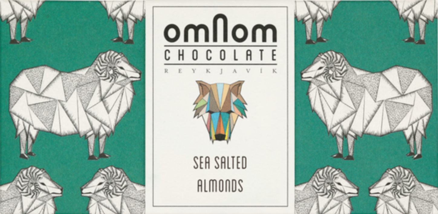 Omnom sea salted almonds Chocolate 60 gr