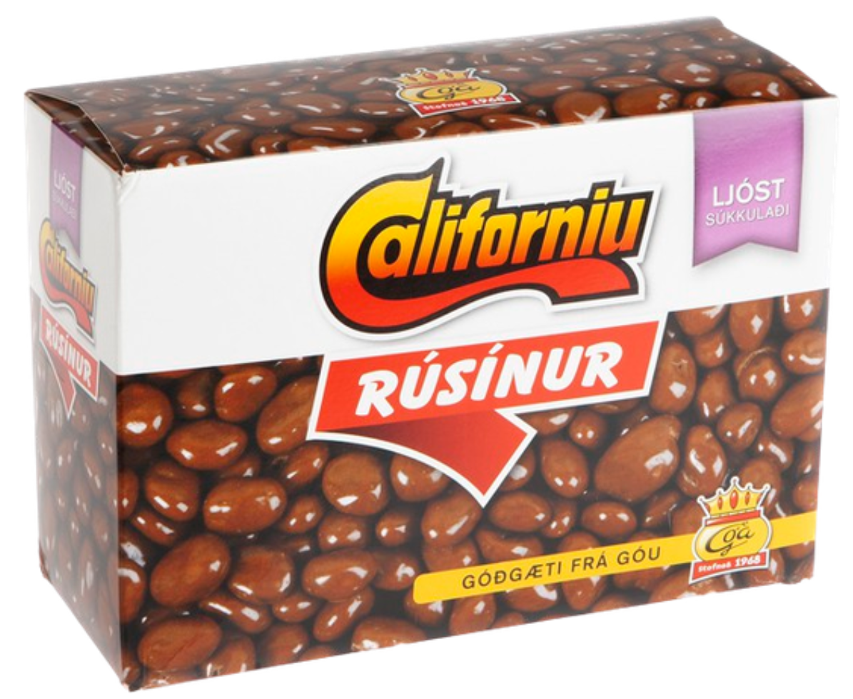 Góu Chocolate Raisins Light / Rúsínur ljóst súkkulaði 400 gr