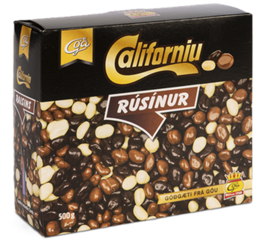 Góa Chocolate Raisins Mix / Californiu rúsínur 500 gr