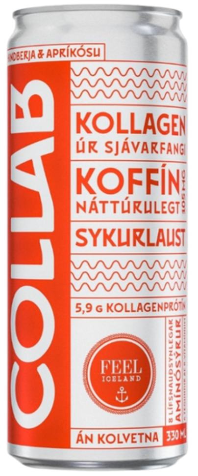 Collab Can Of Raspberry & Apricot / Hindberja og apríkósu 330 ml