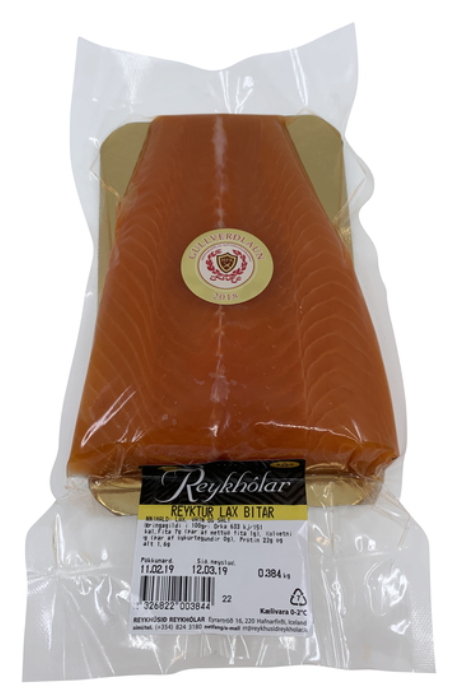Reykhólar Smoked Salmon In Pieces / Reyktur lax í bitum about 300 gr
