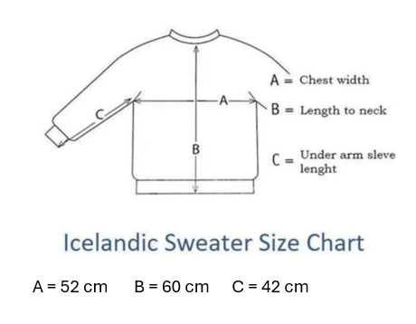 Handknitted Felted Icelandic Wool Sweater Size M