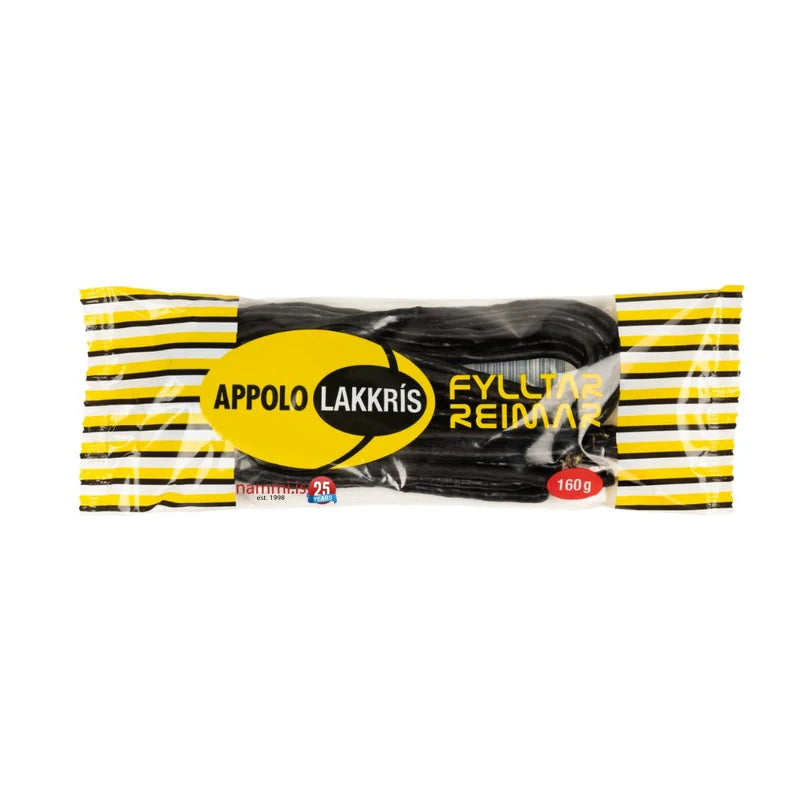 Filled Liquorice Strings Filled With Marzipan / Fylltar reimar 160 gr