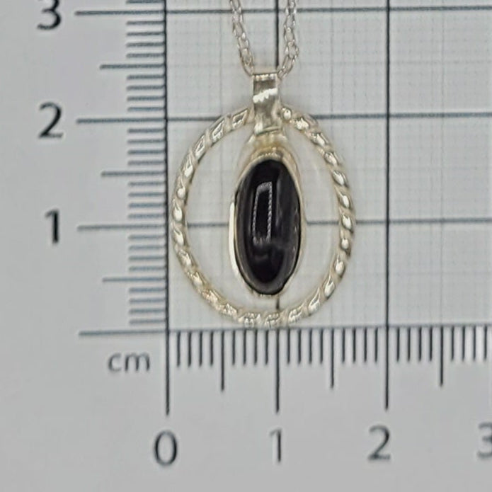 Handmade Silver Necklace With Icelandic Jaspis Stone. (Item # 2012) Silver Chain length 40 cm