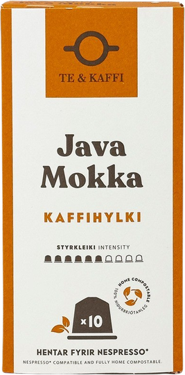 Te og Kaffi - Java Mokka Home Compostable 10 Capsules  55 gr