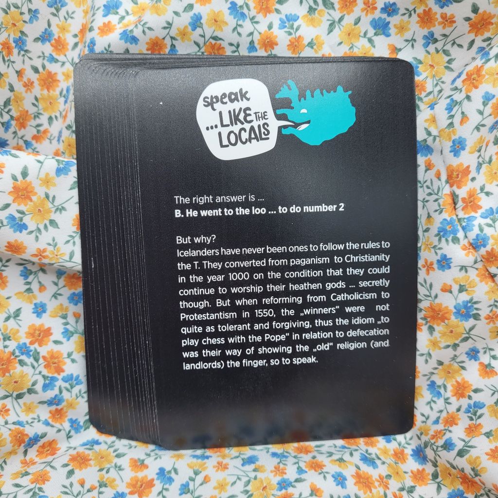 Speak like the Locals.  Fun party game