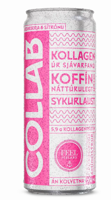 COLLAB Strawberry & Lemon / Jarðaberja og sítrónu  330 ml