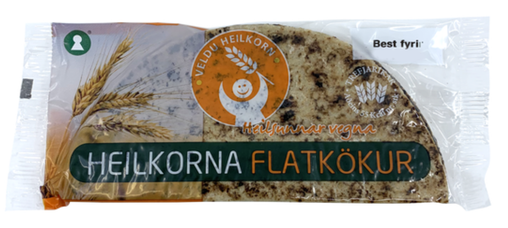 Whole Grain Flat Bread / Heilkorna flatkökur  130 gr