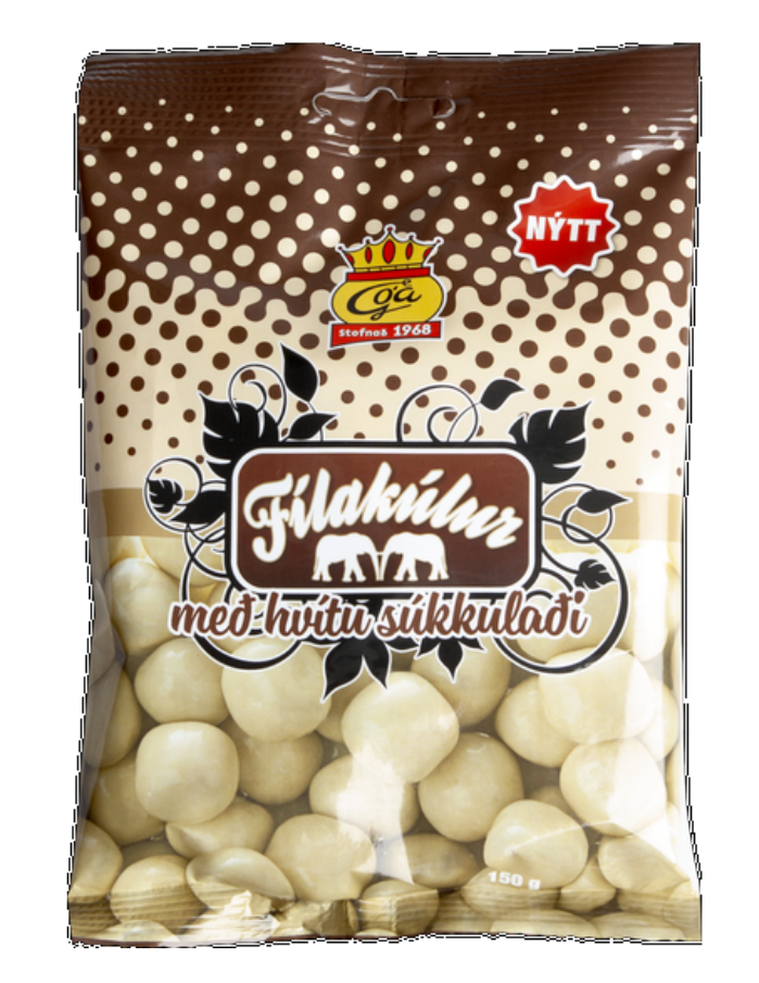 Góa White Chocolate Balls / Fílakúlur með hvítu súkkulaði   150 gr
