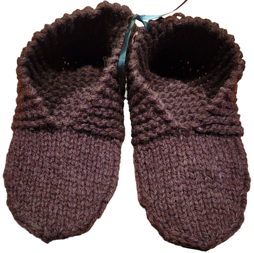 Hand Knitted Wool Slippers size 38-43