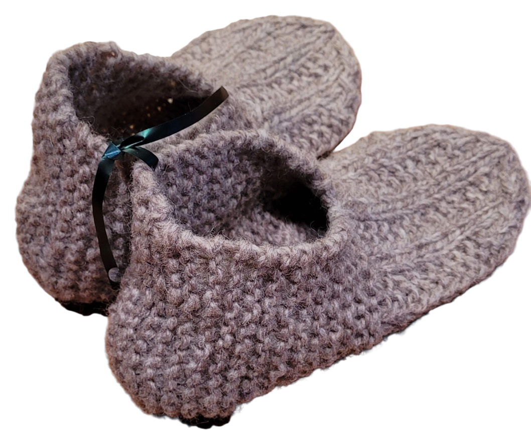 Hand Knitted Wool Slippers size 38-43