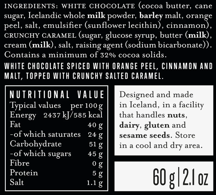 Omnom Spiced White + Caramel 60 gr
