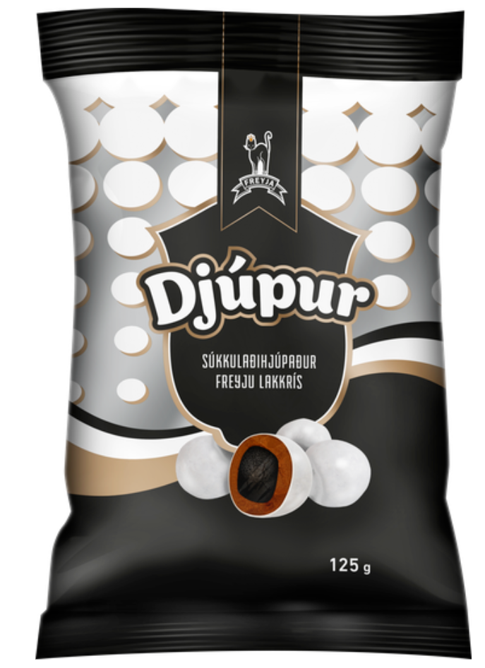 Freyja Djúpur Chocolate And Liquorice  / Djúpur 125 gr